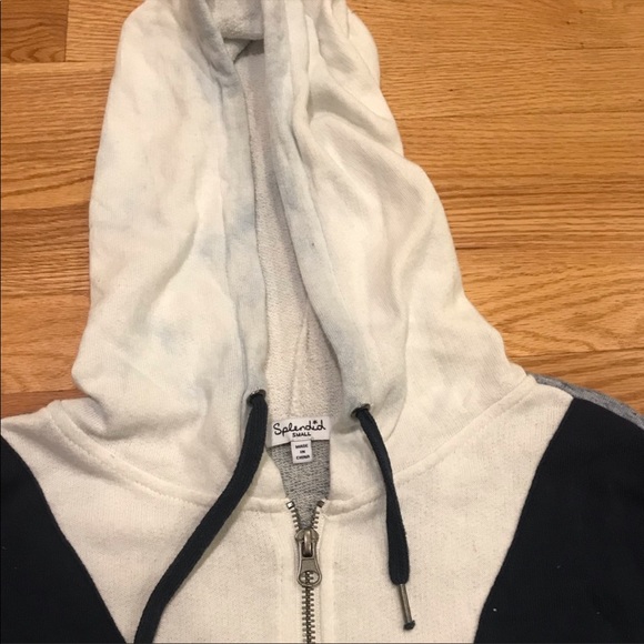 Splendid cropped zip sweatshirt - size small - Picture 3 of 8